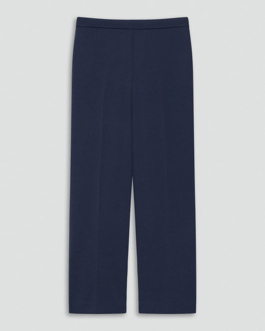 Toriey Wide-Leg Pant in Admiral Crepe - Toriey Couture