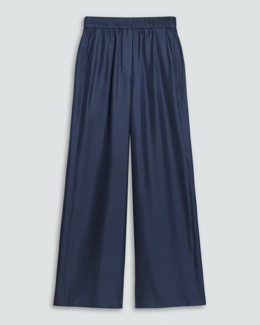 Toriey Slip-on Style Track Pant in Mod Silk Twill - Toriey Couture