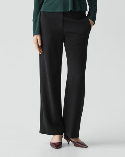 Toriey Wide-Leg Pant in Admiral Crepe
