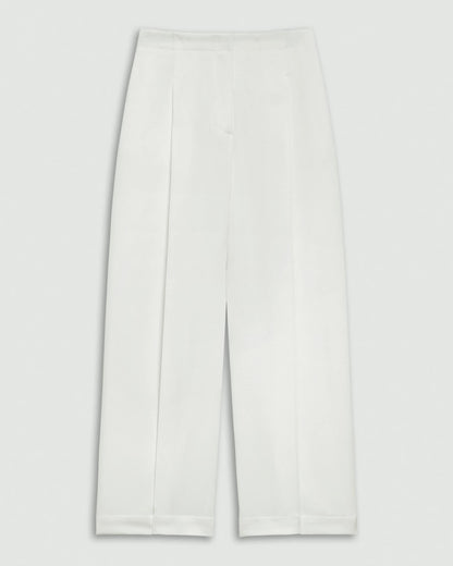 Toriey Deep Pleat Classic Cropped Pant in City Twill