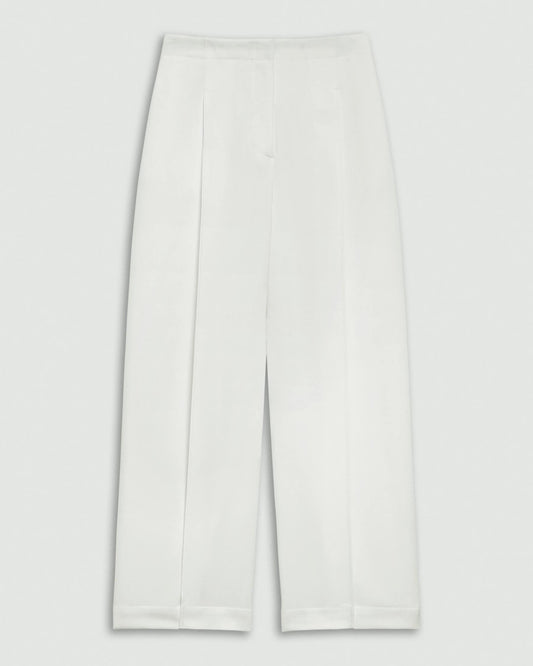 Toriey Deep Pleat Classic Cropped Pant in City Twill